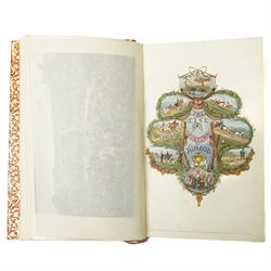 Nimrod (Apperley, Charles) -  'The Life of a Sportsman' published Rudolph Ackermann 1842 first edition , hand coloured plates by Henry Alken, all edges gilt, rebound in red and gilt leather by Bayntun Riviere, Bath