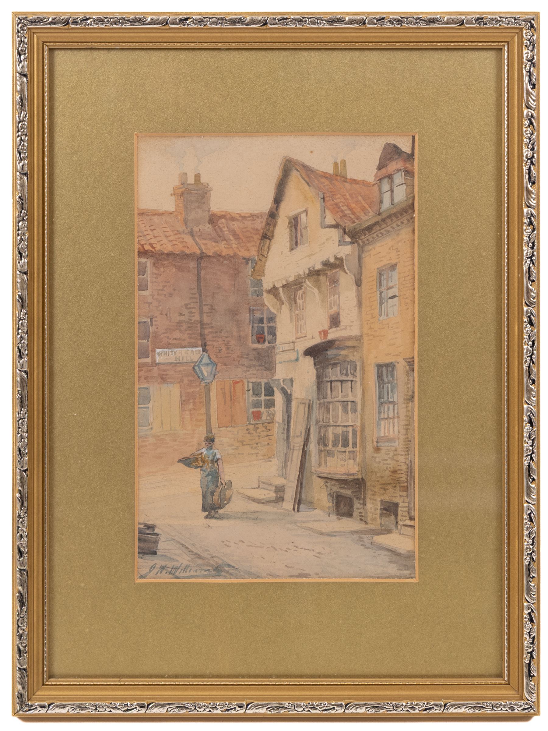 John Wynne Williams (British fl.1900-1920): Whitehead Hill and St Marys Steps, pair watercolours signed 24cm x 15cm; Austen Smith (British Early 20th Century): View towards Scarborough Castle, watercolour signed and dated 1913, 10.5cm x 17.5cm; A Smith (British Early 20th Century): Scarborough Harbour Scenes, pair watercolours signed 22cm x 34.5cm (5)