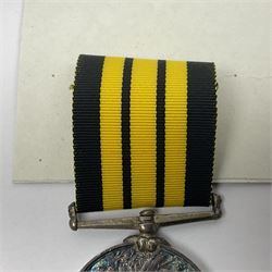 Victoria Ashantee Medal 1887-1900 awarded to W. Gray Ord. H.M.S. Encounter 73-74; with replacement ribbon but original present.