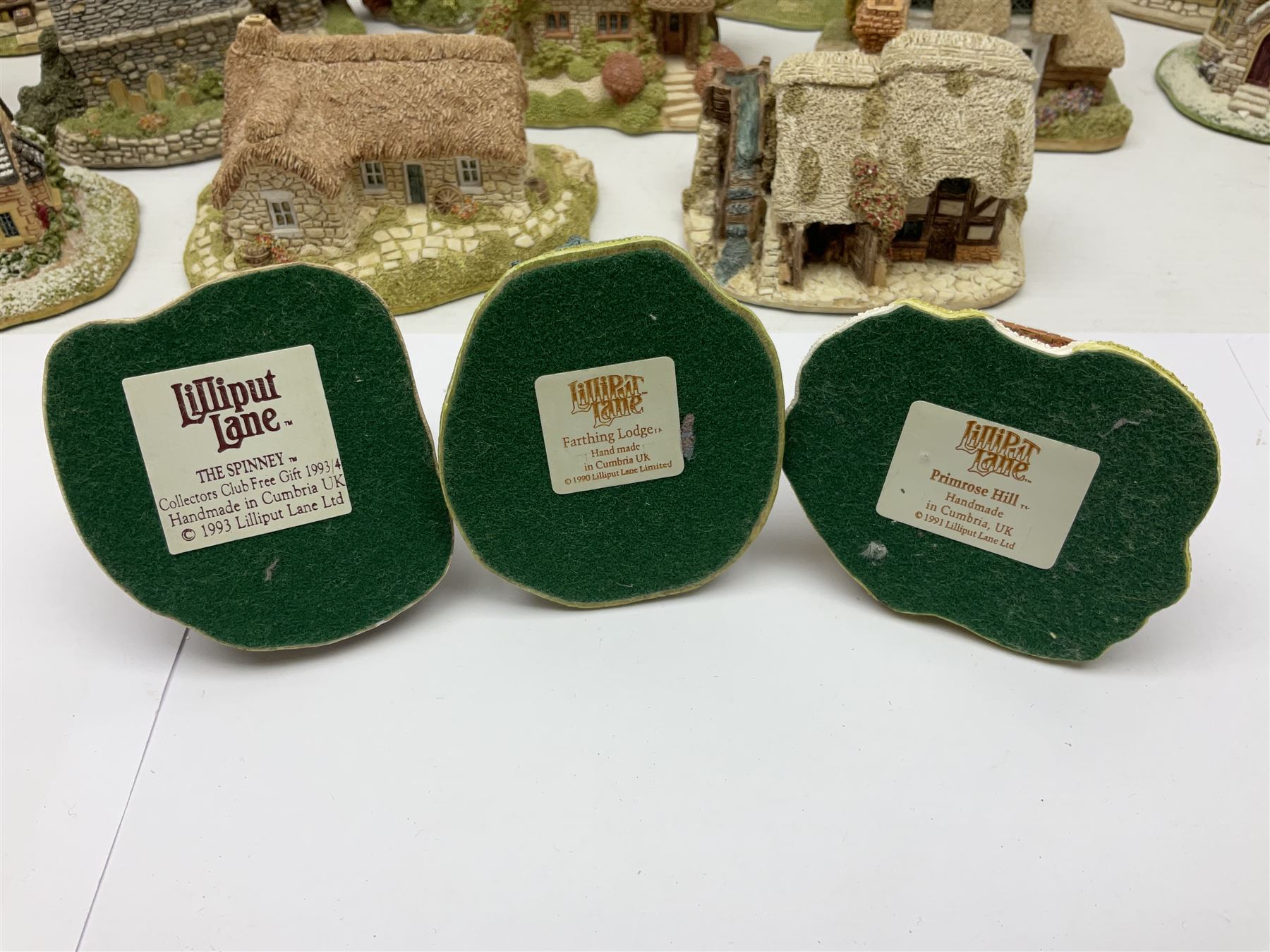 Twenty Lilliput Lanes, including The Chocolate House, Chiltern Mill, Blaise Hamlet, St Kevin Church, some with deeds and original boxes