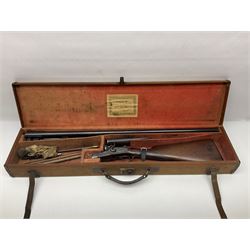 SHOTGUN CERTIFICATE REQUIRED - Late 19th century R. Robinson of Hull 12-bore side-by-side double barrel hammer shotgun; with 76cm(30