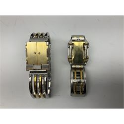 Four X Data stainless steel wristwatches, two Marc Gay wristwatches and one other, all with cover plates