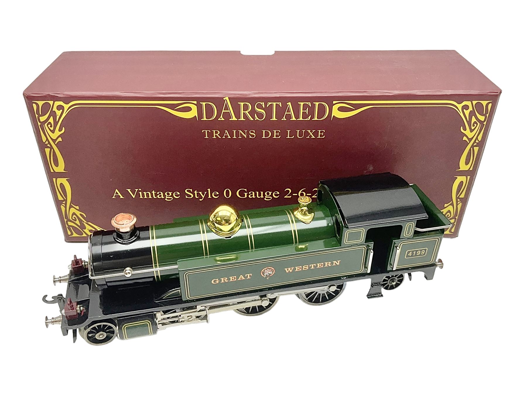 Darstaed '0' gauge - Great Western 2-6-2 tank locomotive No.4199; boxed with original packaging and instructions.