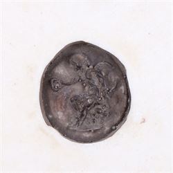 Set of six Art Nouveau style resin plaques , D20cm