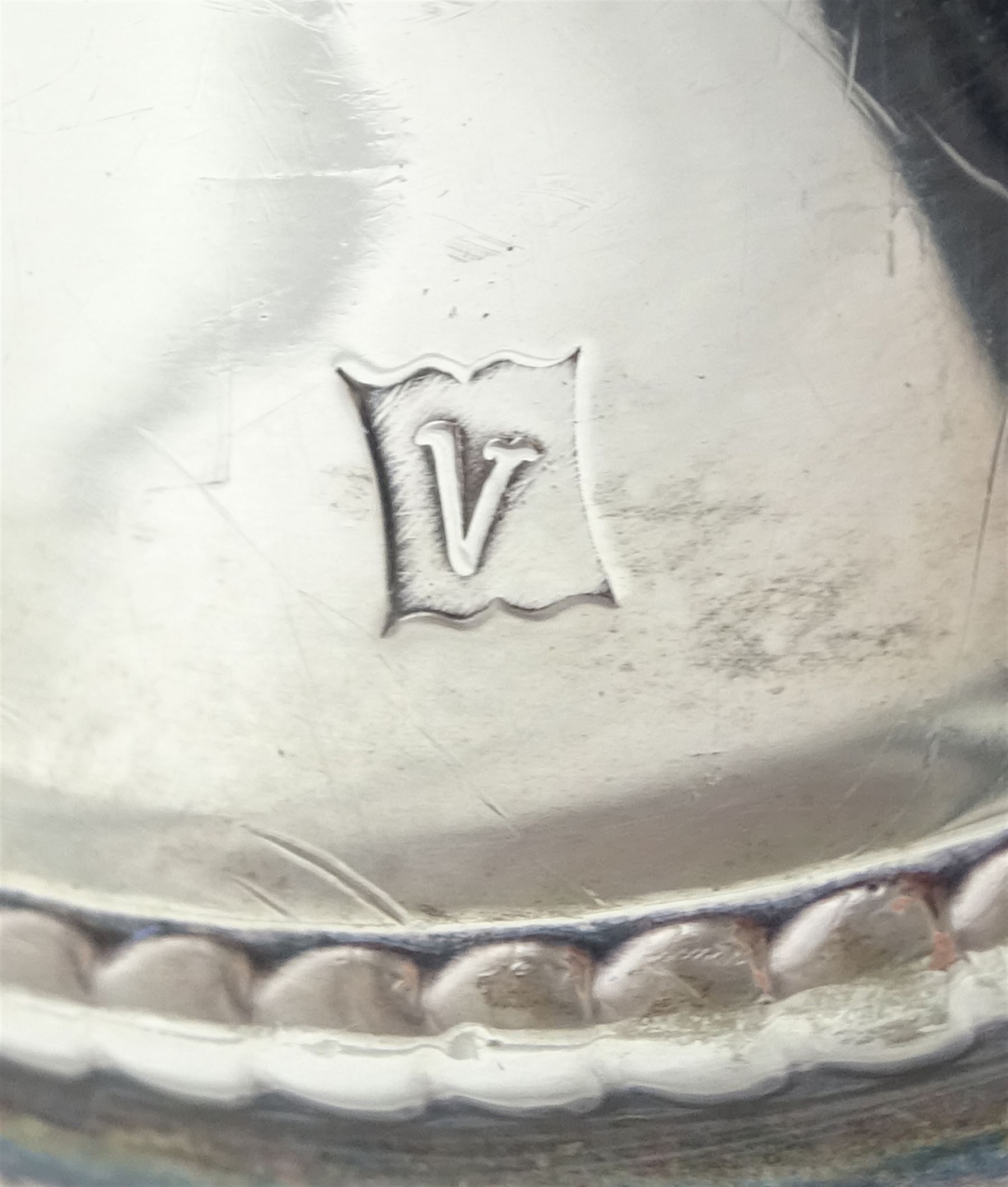 Pair of  Edwardian silver specimen vases by Thomas Fattorini, Birmingham 1902, one other by P H Vogel & Co, Birmingham 1970 and a silver coin dish set with a commemorative nickel crown