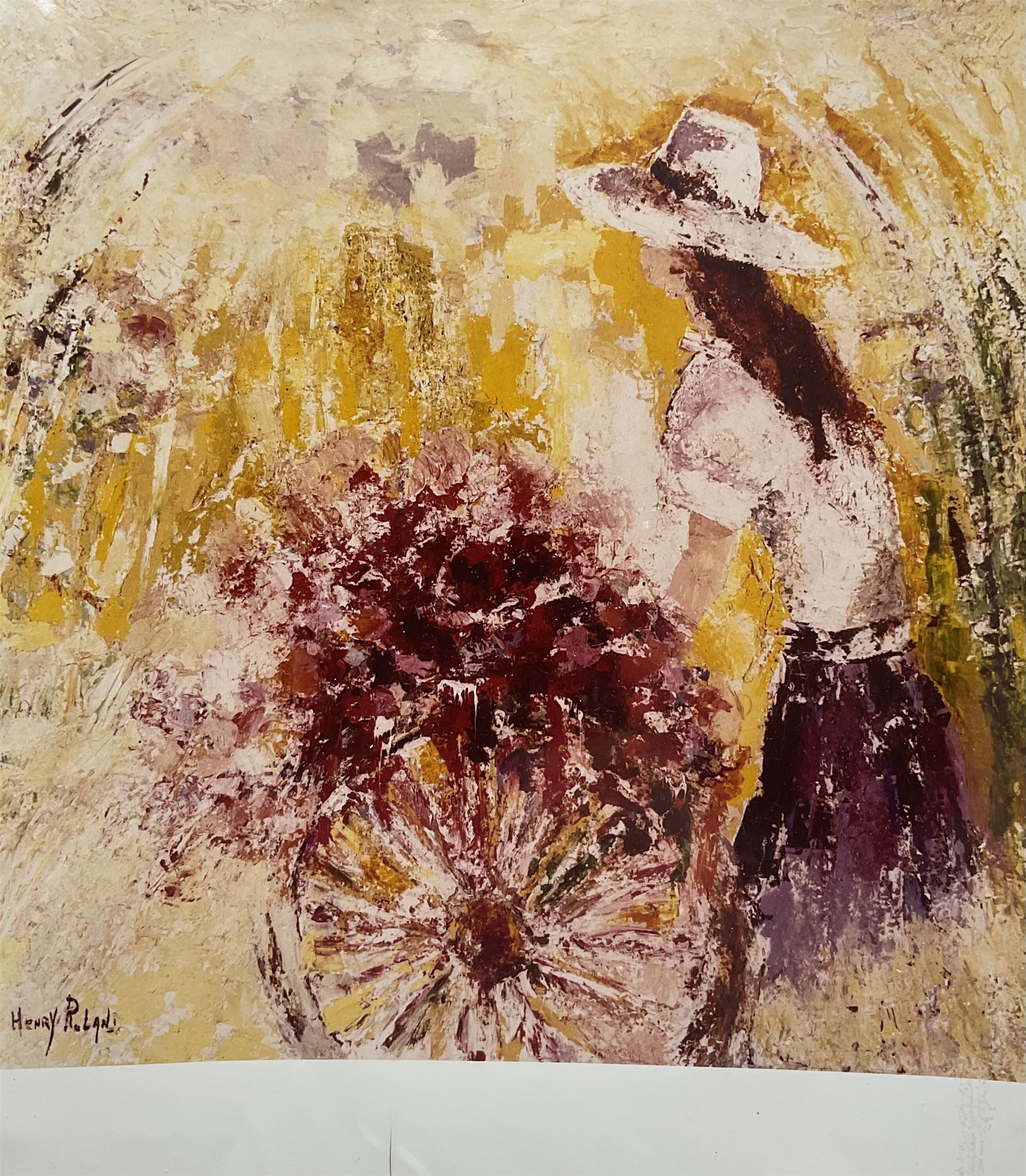 Henry Roland (Belgian 1919-2000): Three mixed media still life studies variously signed, titled and dated together with a signed Sketch of a Lady upon a beermat; a posthumous album of prints with other Roland ephemera max 24cm x 32cm (5)