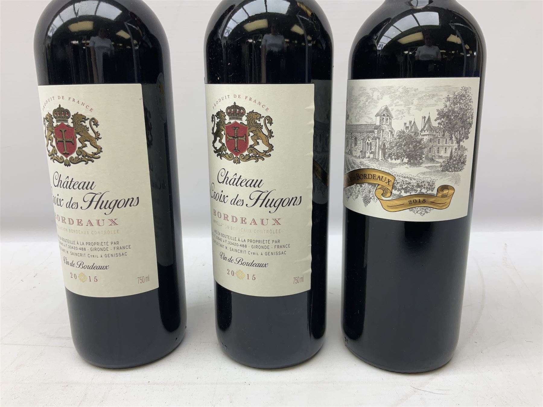 Mixed red wines including six bottles Chateau Verniotte Castillon Cotes de Bordeaux 2011, 750ml 14.5% vol, two bottles Chateau Philippe Lamour Costieres De Nimes 2016, 750ml 14% vol, Chateau du Prieur Bordeaux 2016 and five others of various contents and proofs (14)  