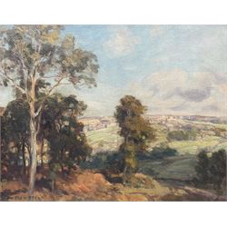 Frederick (Fred) Stead (British 1863-1940): View Across the Dales in Autumn, oil on canvas...