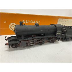 ‘00’ gauge - two kit built steam locomotive and tenders comprising Class K2 2-6-0 no.61763 finished in BR black with Nu-Cast box; Class D2 4-4-0 no.62172 finished in BR black (2) 