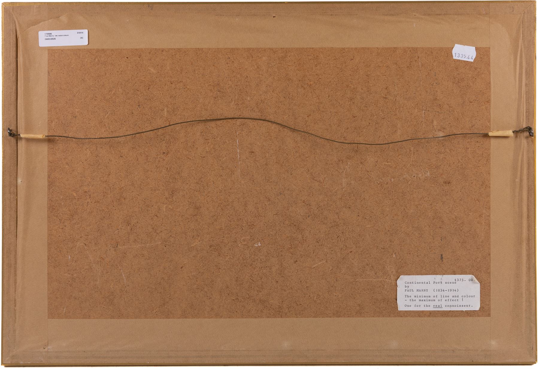 Paul Marny (French/British 1829-1914): Continental Port Scenes, two watercolours signed, max 19cm x 37cm (2)