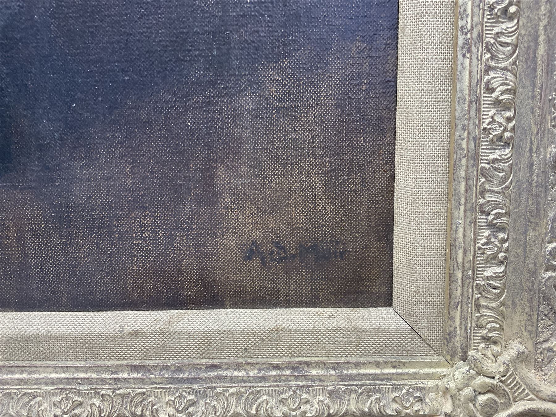 Anne Davidson Muir (Scottish 1875-1951): Still Life of Flowers in a Glass Vase, oil on canvas signed 54.5cm x 42cm 