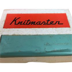 Underwood manual typewriter with original cover and Knitmaster Knitting machine in original box with instructions. 