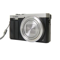 Two Panasonic Lumix compact digital cameras, comprising DMC-TZ35 with Leica DC Vario-Elmar 1:3.3-6.4/4.3-86 ASPH lens serial no. FA3GA005971 and a DMC-TZ70 with Leica DC Vario-Elmar 1:3.3-6.4/4.3-129 ASPH lens serial no. WP5DA002555, both in Lowepro cases 