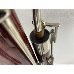 Lafleur bassoon imported by Boosey & Hawkes from Czechoslovakia, serial no.8 2600; in fitted hard carrying case with crooks and accessories