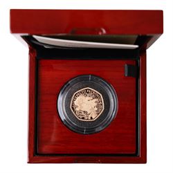 The Royal Mint United Kingdom 2025 'Harry Potter The Patronus' gold proof fifty pence coin...