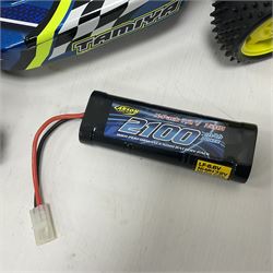 Tamiya - Plasma Edge II radio controlled car together with boxed NX86 Delta Peak AC/DC fast charger and Carson Reflex Stick Pro 3.1 Elektro Set