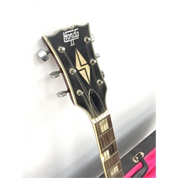 Hondo II electric guitar with carrying case 