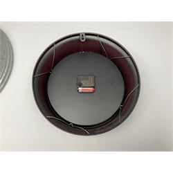 Esso Advertising Wall Clock, 'Put A Tiger In Your Tank', together with Jones & Co wall clock, largest example D40cm