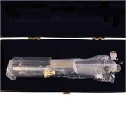 Limited Master Replicas Star Wars Luke Skywalker's Lightsaber no. SW-110, 1:1 scale, in box with outer cardboard sleeve, with certificate, separate acrylic display case and plaque, limited edition no. 897/2500