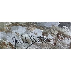 David Bates (British 1840-1921): Sheep being Driven on a Moorland Track, watercolour signed 25cm x 35cm
Notes: Bates was a painter of porcelain for Royal Worcester between 1855 to 1880