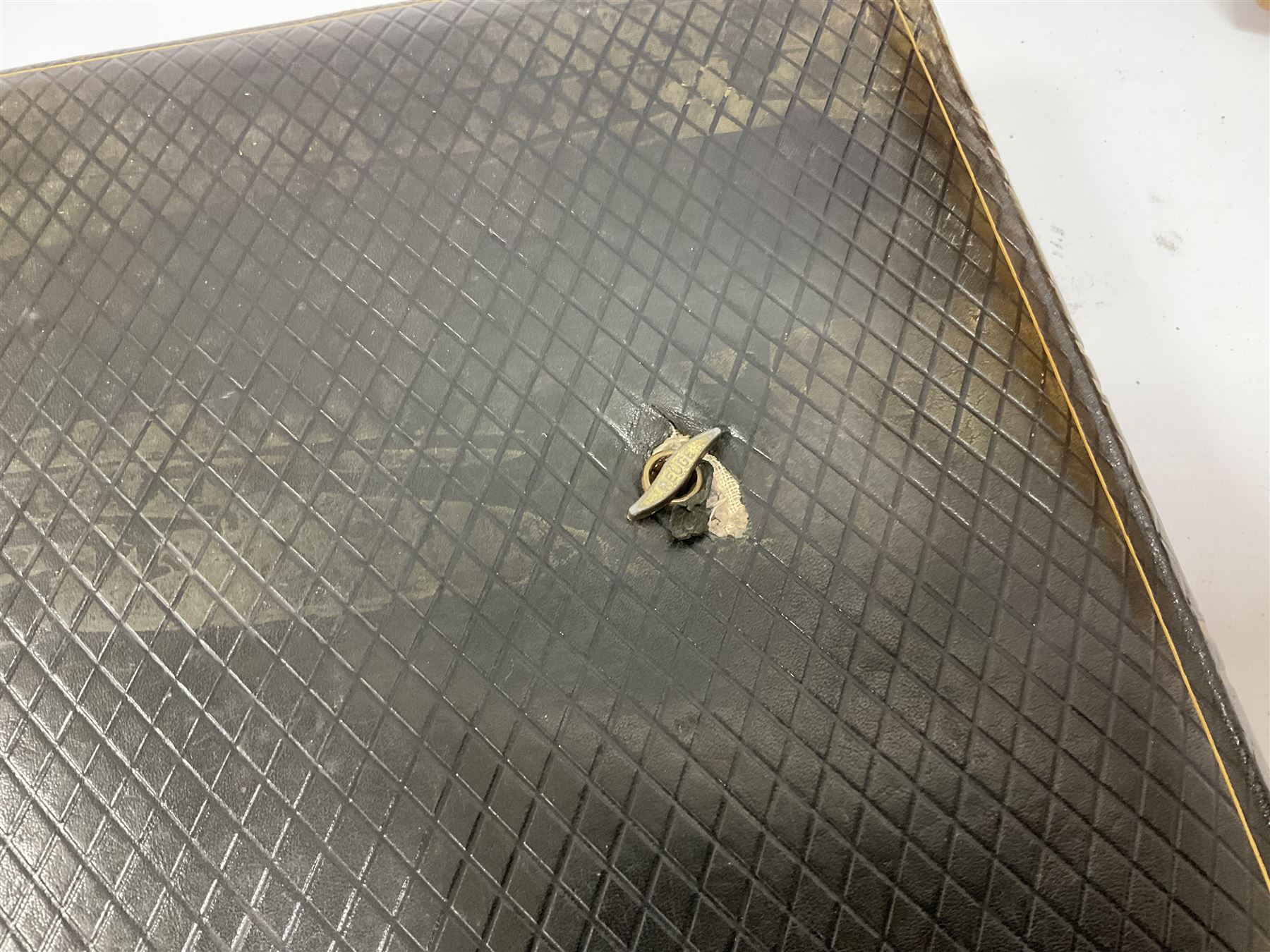 No 2 model Ellams Duplicator Ban Tam, together with a leather bound photo album and a 'Wills's cigarette card Album' full of cigarette cards