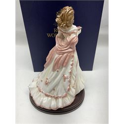 Three Royal Worcester figures, comprising Glyndebourne, with original box, Royal Worcester Special Even 1998 Elizabeth, with certificate and original box, and In Celebration of the Queens 80th Birthday 2006 