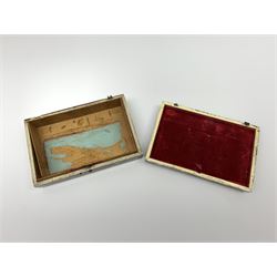 19th Century tortoiseshell box, of rectangular form with inset vacant panel, L14cm D9,5cm H3.5cm.