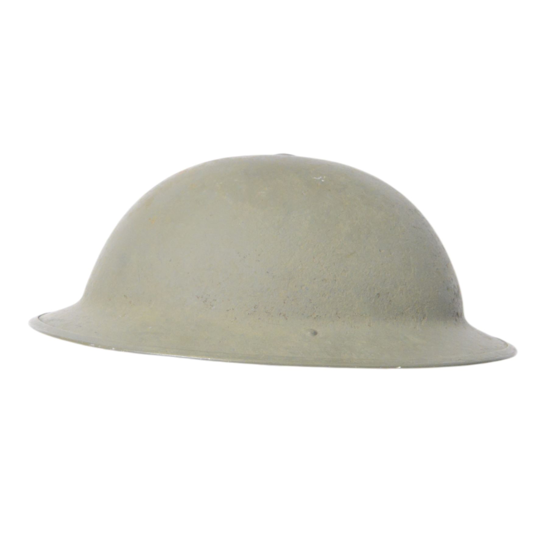 WWII MkII green Brodie, with liner and strap