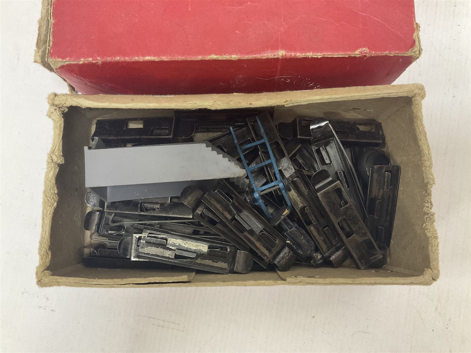 Hornby ‘0’ gauge - LNER 0-4-0 no.460 type 101 locomotive in green with key; further boxed ‘0’ gauge to include no.1 Crane Truck, no.2 single arm signals, open and closed goods wagons and cars; large quantity of track to include railway crossing, straight and curved track etc, in two boxes 