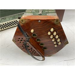 The Viceroy Junior Model Accordion in case, together with a Scandalli piano accordion 