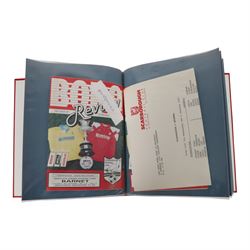 Comprehensive collection of approximately one hundred and seventy Scarborough FC football programmes for the 1990/91, 1991/92 and 1992/93  seasons, all filed within six dedicated Scarborough FC red Home and Away binders