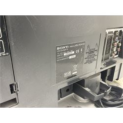 SONY KDL-S23A12A2U television with remote; and a JANOME NEW HOME electric sewing machine