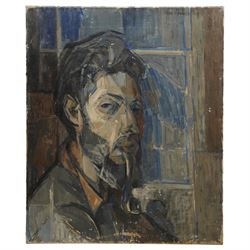 John Gilbey Bowles (British 1929-2011): 'Portrait of Claude' Monet Smoking a Pipe, oil on canvas signed and dated '60, inscribed verso 61cm x 51cm (unframed)
Provenance: direct from the family of the artist
