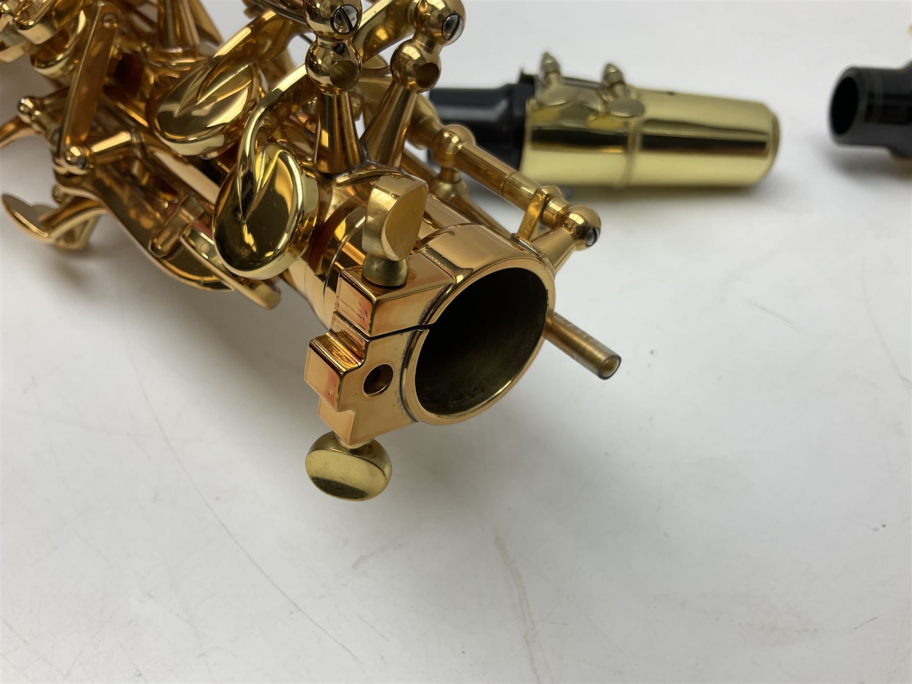 Trevor James Artemis A1 brass alto saxophone AL11572, serial no.321041; in lightweight carrying case with accessories