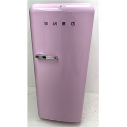 SMEG FAB28RO3 fridge with pink finish 