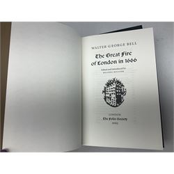 Folio Society; twenty two volumes, to include A Tour Through the Whole of Great Britain, The Great Fire of London, The Spanish Armada, Around the Lakes and Mountains etc 