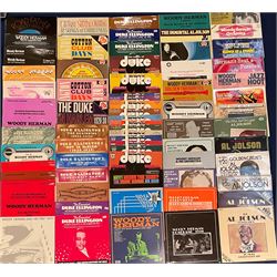 Mostly Jazz vinyl records including 'various volumes of 'the works of duke', 'Hey! Heard The Herd? The Woody Herman Big Band', 'The Immortal Al Jolson', 'The Duke Ellington Carnegie Hall Concerts December 1947' etc  approximately 130 