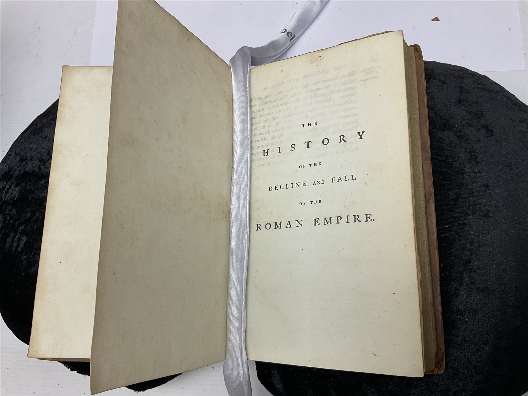 Edward Gibson; The History of the Decline of the Roman Empire, new edn in Twelve vols, T. Cadell, London, 1788-1798
