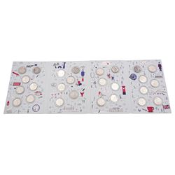 The Royal Mint United Kingdom 2018 A-Z ten pence coin collection, housed in the official ‘The Great British Coin Hunt’ folder 