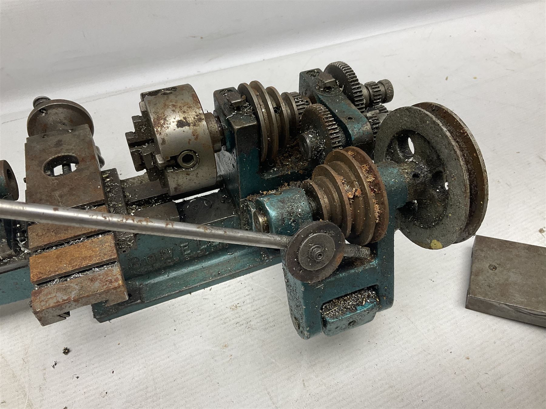 Cowells of Norwich model 90 modelmaker's lathe with handbook, the Pratt