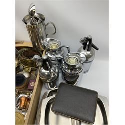 Group of assorted metalware, to include steel, brass, etc., in one box 