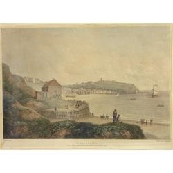  'Scarborough', Scarborough from North Cliff' and 'Scarborough Castle', five 19th century lithographs after Francis Nicholson (British 1753-1844) pub. Rodwell and Martin, London 1822 (5)   