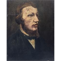 John Crane (British 19th Century): Portrait of a Gentleman, oil on canvas laid on panel unsigned 22cm x 17cm