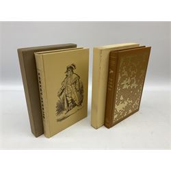 Folio Society books, to include Dickens' London, Montaillou by Emmanuel Leroy Ladurie, Travels of a Victorian Photographer, The life of the bee etc, in two boxes  