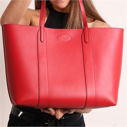 Mulberry - 'Bayswater' tote bag in Scarlet Red Small Classic Grain leather, with twin leather shoulder straps, gold-tone Postman’s Lock fastening and hardware, with interior removable envelope-style pocket, with original Mulberry product tag, care booklet and dust bag, unused