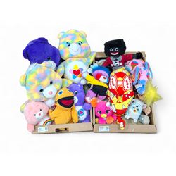 Vintage toys, including Russ Troll Doll and Furby, together with a collection of Care Bear...