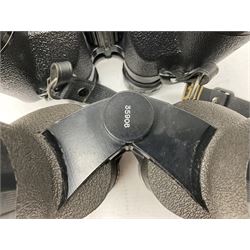 Eleven cased pairs of binoculars to include Summit 8x30,  Concord 8x40, Tasco no. 106 8x - 16x40, Chinon 10x50, Tokina 7x42 Field, Zoom 6x- 12x32 etc