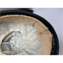 Lancers cap with original 19th century fittings for the 16th Lancers on a modern fibre glass shell with liner