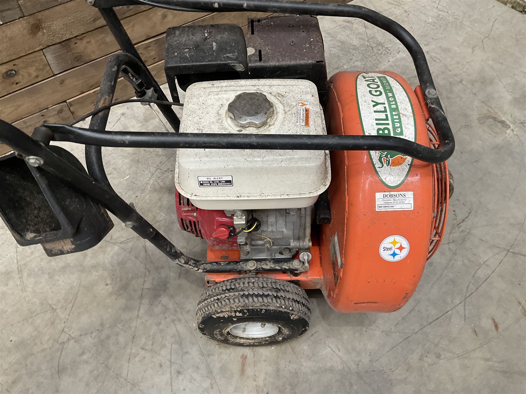 Billy Goat Quiet Blow Blower with Honda 8.0 GX240 engine 