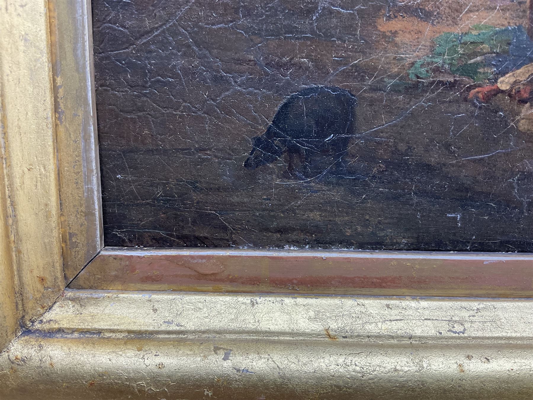 Italian School (19th century): Porta Capuana - Naples, oil on canvas indistinctly inscribed 48cm x 73cm